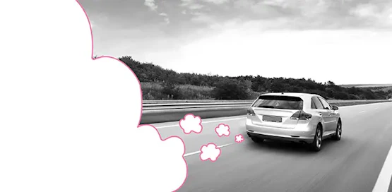 coche con nubes