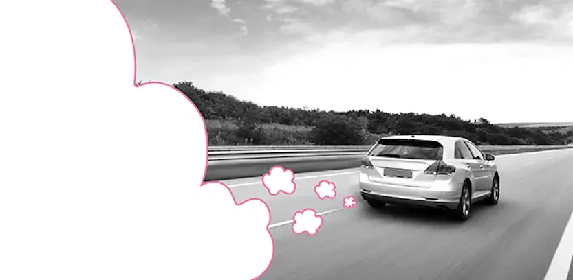 coche con nubes